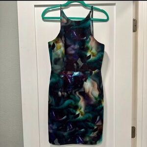 Black halo dress, like new, size 6